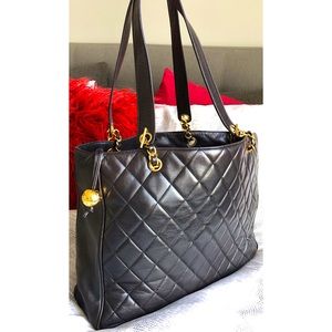 Vintage Chanel Lambskin Tote Bag (1994-1996)